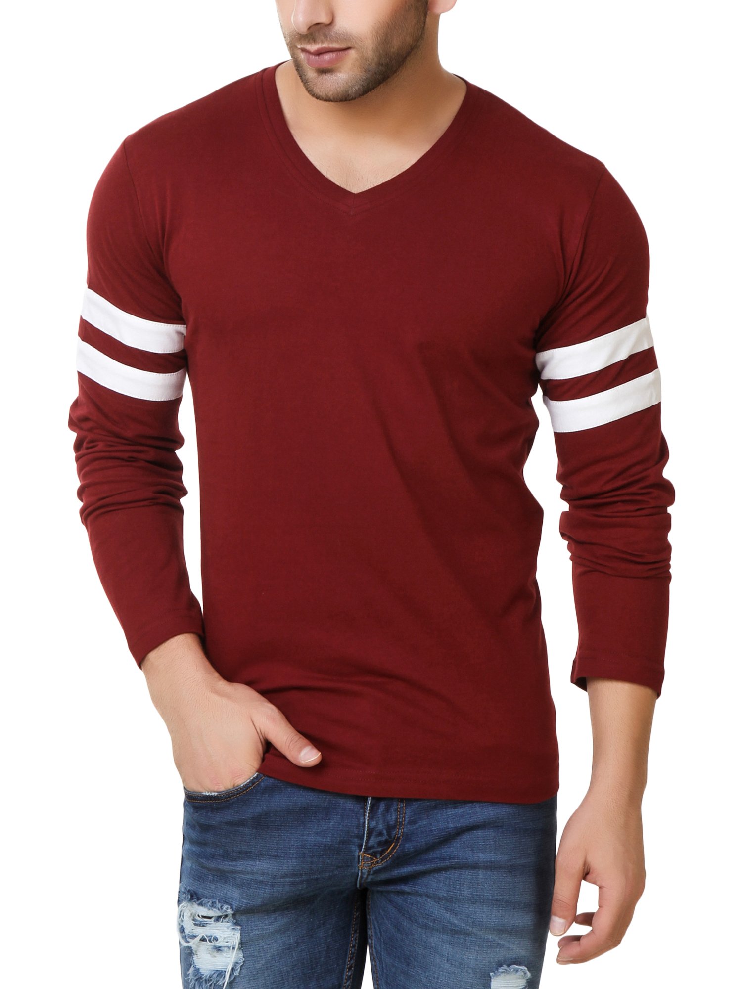 fabstone collection Men's Cotton V-Neck T-Shirt