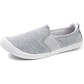 FUNKYMONKEY Shoes for Women, Comfort Low Top Canvas Slip On Sneakers Classic Casual Walking Shoes