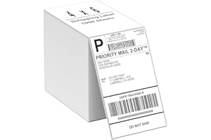 COLORTY 4 x 6 DHL Thermal Shipping Labels, 1000 Fanfold Permanent Adhesive Mailing Labels with Perforated line, Compatible with Label Printer Zebra, Rollo, Munbyn,Phomemo, Polono JADENS