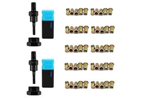 WADAYU 2PCS Replacement Mandrel for Riveter and 50PCS Rivet Nuts, Hand Rivet Tool Accessories (#10-24)