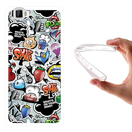 WoowCase Cubot X17 Hülle, Handyhülle Silikon für [ Cubot X17 ] Coloriertes Graffiti Handytasche Handy Cover Case Schutzhülle 