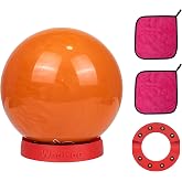 WodGod Red Bowling Ball Spinner,Perfect for Cleaning Polishing or Holding Ball,360&deg; Rotating Bead,Bowling Ball Cup with 2 Towel Set + 8 Rotating Beads + 1 Anti-Skid Pad,Suitable for All Major Balls