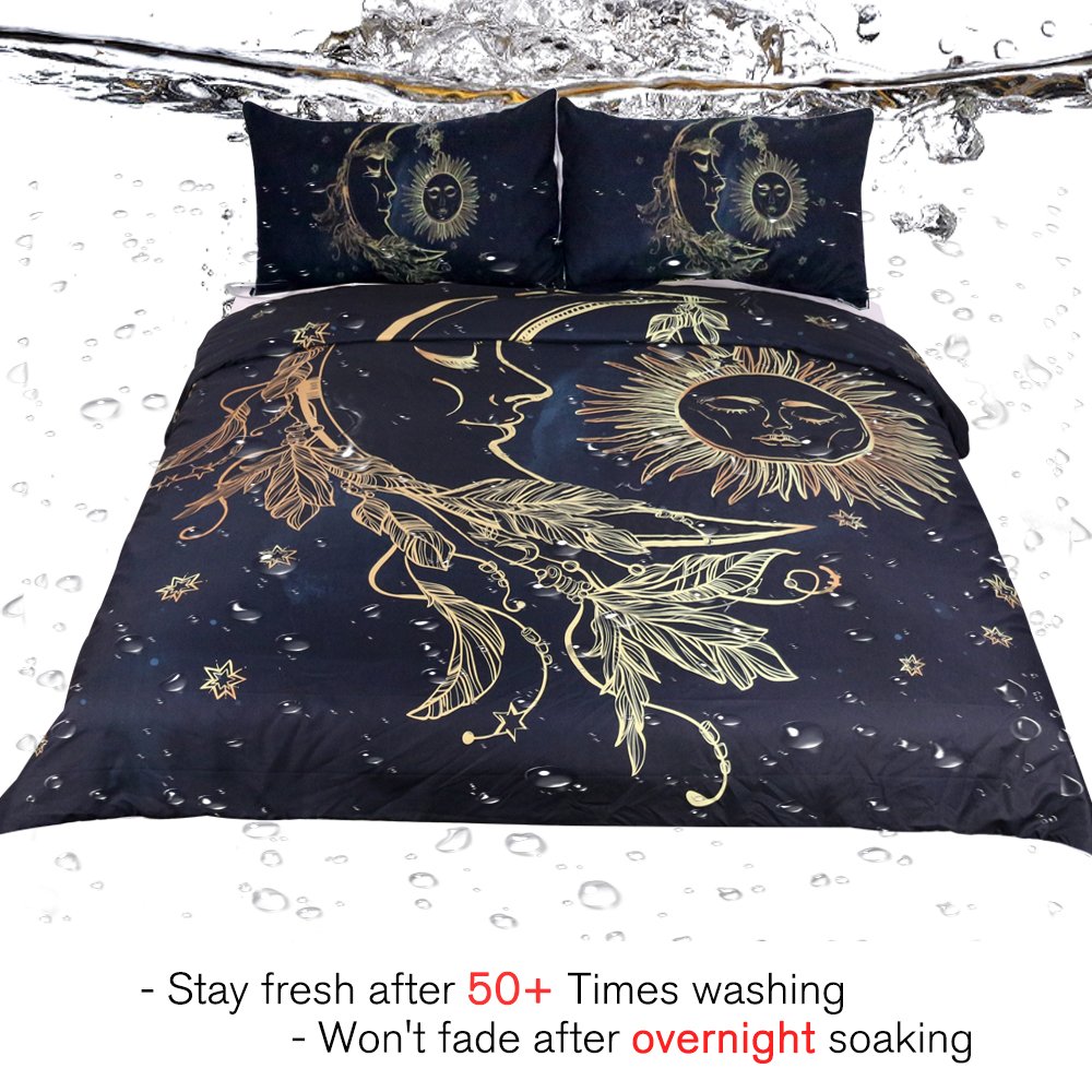 Sleepwish Gold Elephant Duvet Cover Mandala Bedding Black Golden Bedding Set Boys Girls Elephant Duvet Cover Set Full Kids Furniture Decor Storage Bedding Slumber Bags Avn Pe