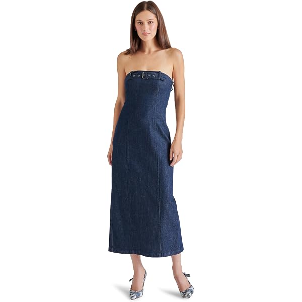 Steve Madden Apparel Giselle Dress, Blue Denim, 0 at Amazon Women's Clothing  store