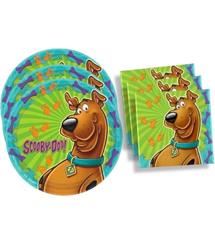 Scooby Doo Dvd Amscan Scooby-Doo Round Plates - 8 Pack 9