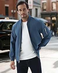 WULFUL Men's Bomber Jacket Lightweight Casual
