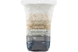 friendly loom Quality Cotton Weaving Loops in Neutral Colors – 7” Traditional Size | Weave 6 Functional Potholders | Made in 