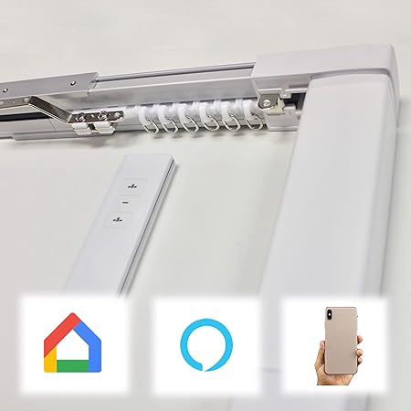 Abalon Motorized Track For Curtains With Remote Control 1 To 4