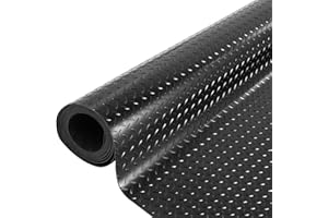 GOOFCXO 3MM Rubber Garage Floor Mat 3.3 x 16.4 FT Heavy Duty Diamond Rubber Floor Mat Garage Mat Non-Slip Floor Protector Mat