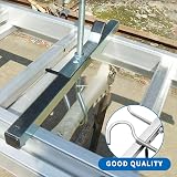 Eidoct 2 Pcs Ladder Roof Rack Clamps with Padlocks Universal Roof Rack Lock Set view 6