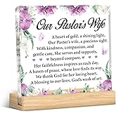 Thank You Gifts for Pastor Wife, Appreciation Gifts for Pastor's Wife Acrylic Desk Plaque Sign Decor
