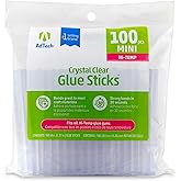 Adtech W229-34ZIP100 Mini Hot Glue Sticks, 1pack ,100 pieces, Clear