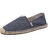 Mintzice Men's Solid Comfortable Slip on Canvas Espadrilles Flat