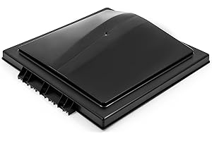 Camco 40176 Replacement Vent Lid (Ventline Models 2008 & Up Black Polypropylene)