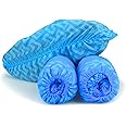 G & F Products X-Large Premium 100 Pack (50 Pairs) Disposable Boot & Shoe Covers - Durable, Water Resistant, non-slip, non-toxic, Recyclable, blue, stretchable fits up to size 11 US Men and up