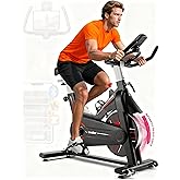Exercise Bike, Wenoker Magnetic Resistance Stationary Bike for Home App Sync Indoor Bike with 350lbs Weight Capacity, Tablet Holder and Fitness Courses for Weight Loss