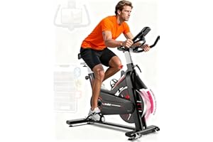 Exercise Bike, Wenoker Magnetic Resistance Stationary Bike for Home App Sync Indoor Bike with 350lbs Weight Capacity, Tablet Holder and Fitness Courses for Weight Loss