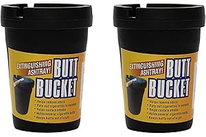 Victor 3-7012NF Bucket-Ashtray Cigarette Butt Container, 2 Pack