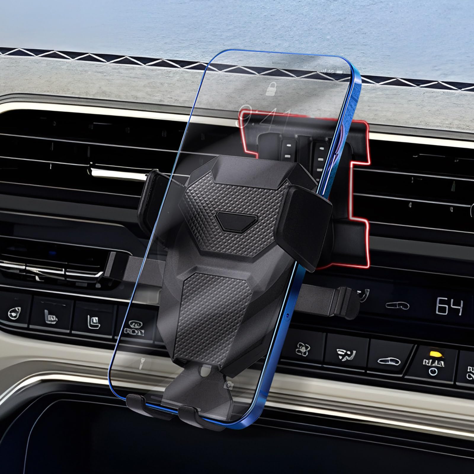 Photo 1 of Karltys Car Phone Holder for Mazda CX90 2024 2025/ CX70 2025, CX-90 Cell Phone Holder Mount, CX-70 Hands Free Air Vent Mount Cradle Holder Stand for iPhone Android Smartphones