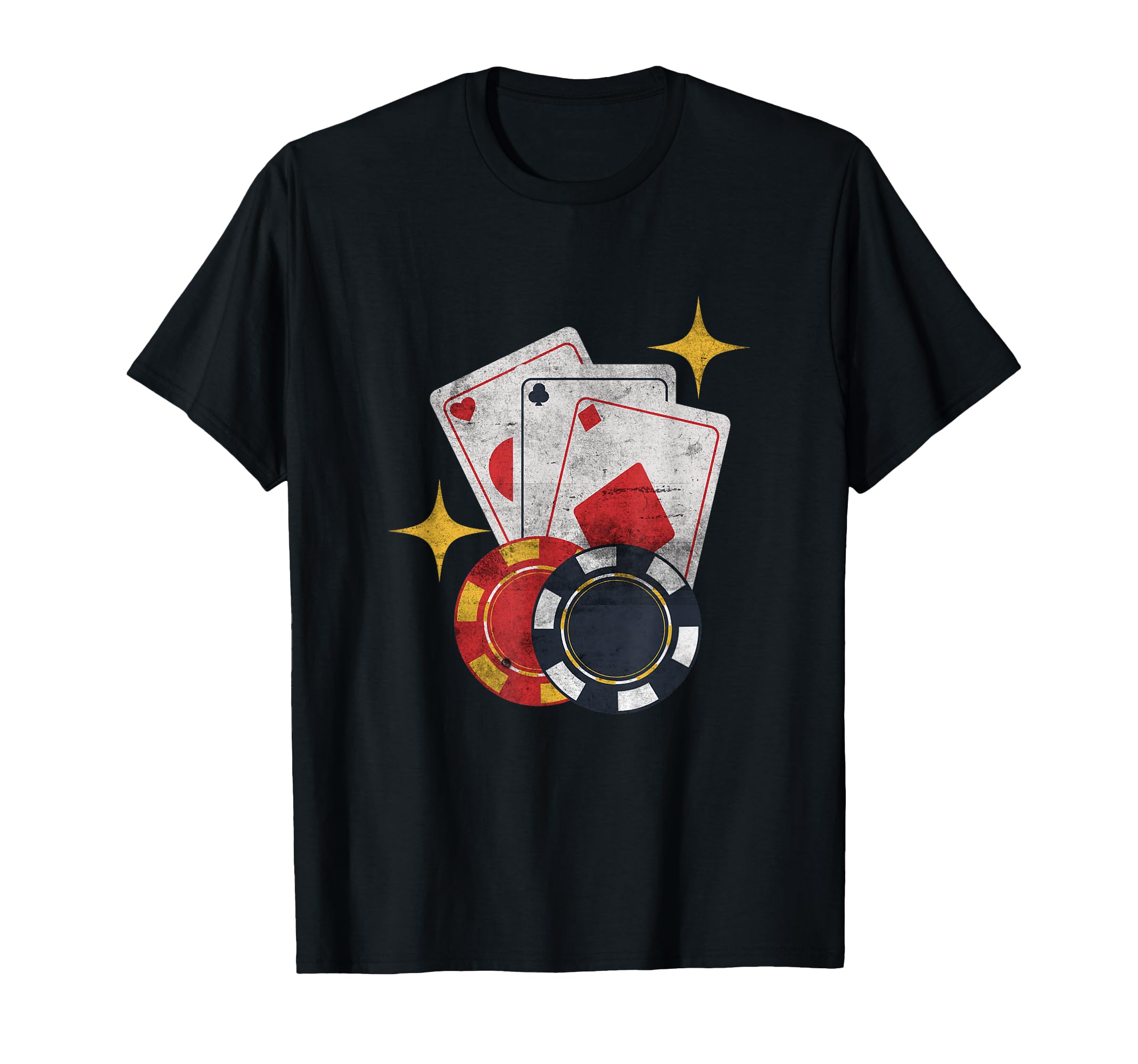 Funny Poker Playing Casino Donor Design Poker Player T-Shirt