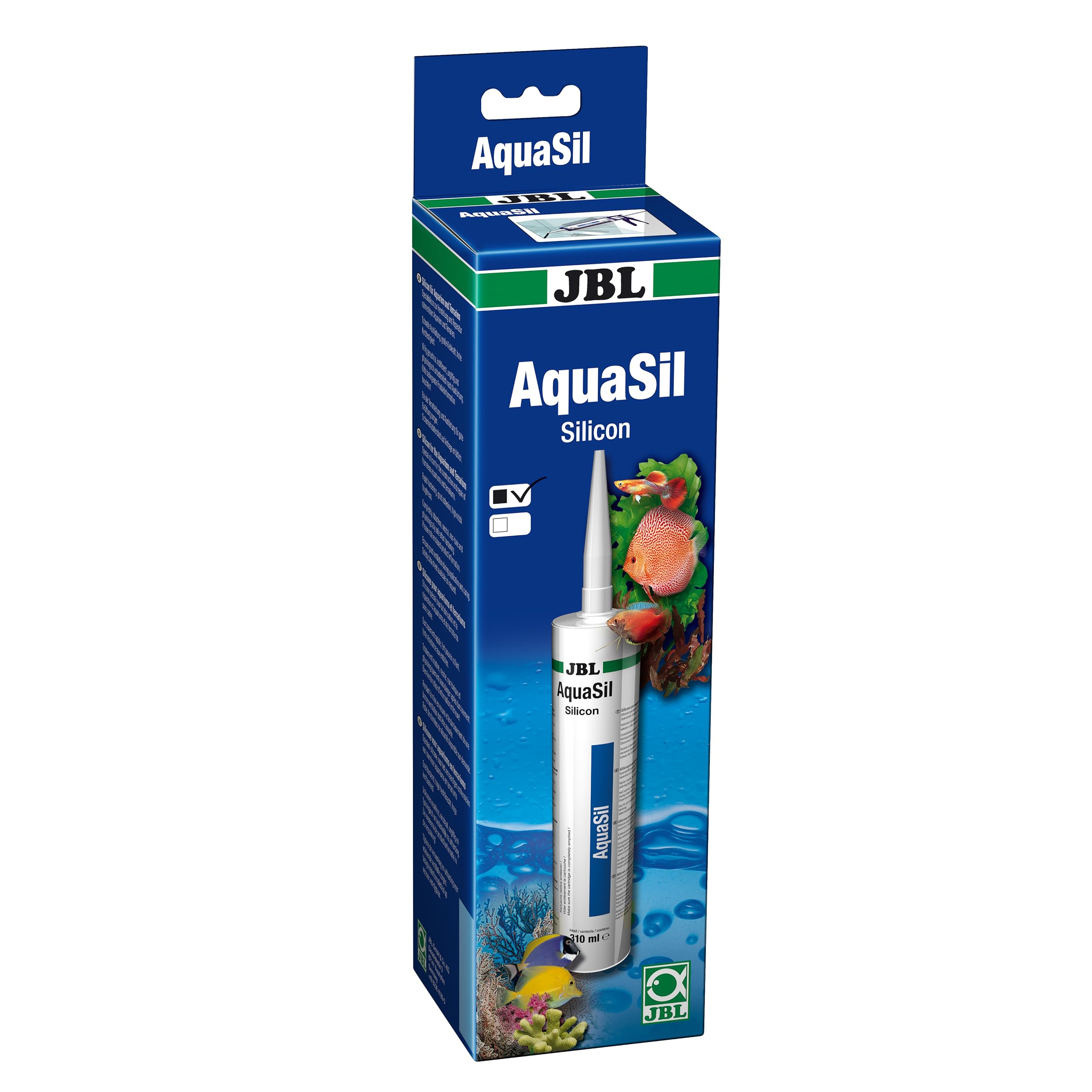JBL AquaSil 310 ml black, Special silicone for aquariums and terrariums
