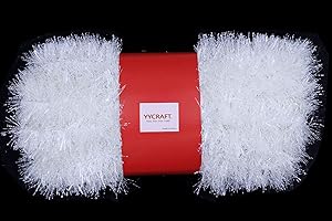 YYCRAFT 15 Yards (45 Feet) Commercial Length Thick Foil Tinsel Christmas Garland Classic Christmas Decorations, White