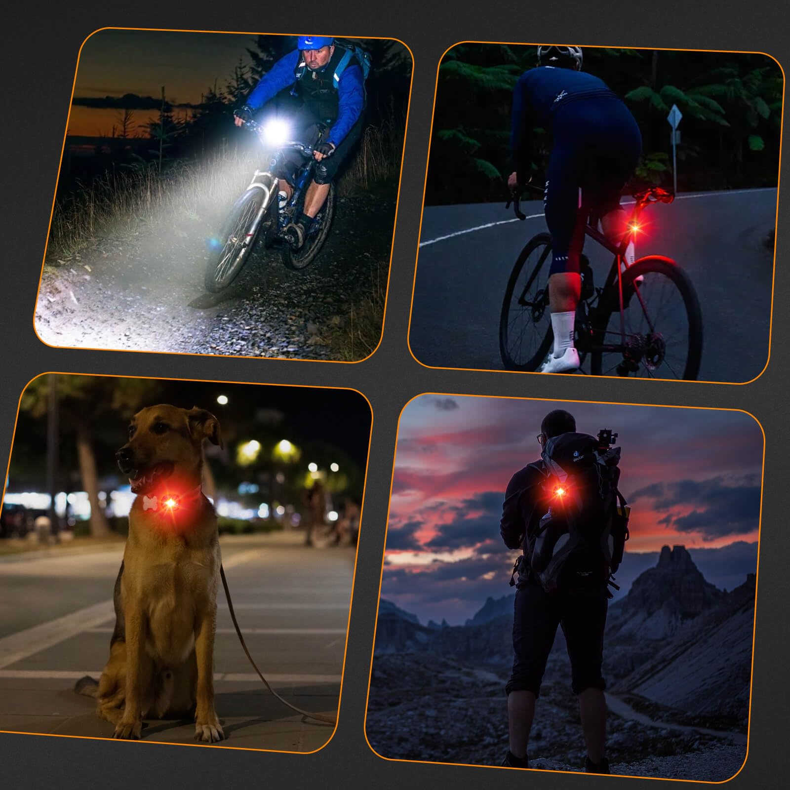 Tavaler Fahrradlicht Set USB Aufladbar | StVZO Zugelassen Fahrradbeleuchtung Set | IPX5 Wasserdicht Fahradlichterset LED | Fahrrad Licht Vorne | Fahrradlicht Hinten & Rücklicht Fahrrad 7