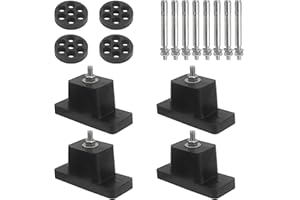 AOHEKE Anti-Vibration Shock Absorbing Rubber Mounting Bracket for Outdoor Mini Split Air Conditioner Condensers,Ground Stand Wall Mounting Bracket, Air Compressor Feet