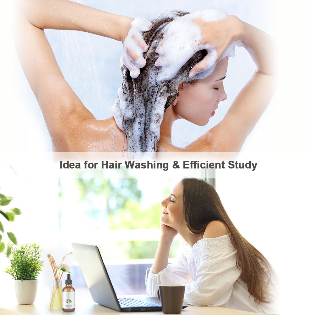 Peppermint Essential Oil 100% Pure and Natural Premium Therapeutic Grade, Perfect for Aromatherapy, Relaxation, Skin Therapy, Improved Mood, 2 fl. oz.