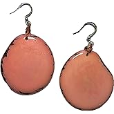 Earth Accessories Boho Earrings for Women | Colorful Drop Dangle Earrings | Tagua Nut, Surgical Stainless Steel | Eco-Friendly