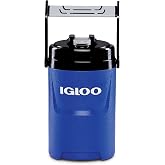 Igloo Laguna Pro Half Gallon Jug, Majestic Blue | Insulated Sport Jug, Holds 64 oz, Gasketed Leak-Resistant Lid, Chain Links Hooks, Rubberized Grip Handle