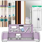 Cricut Explore Air 2 with Everyday Iron-On Samplers, Vinyl Rolls, Essential Tool Set and Portable Trimmer Bundle - Neutral Cu