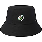 ZLYC Unisex Fashion Embroidered Bucket Hat Summer Fisherman Cap for Men Women