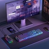 RSHTECH RGB Powered USB Hub 7-Port USB 3.0 USB-C Splitter 14 RGB Modes view 6