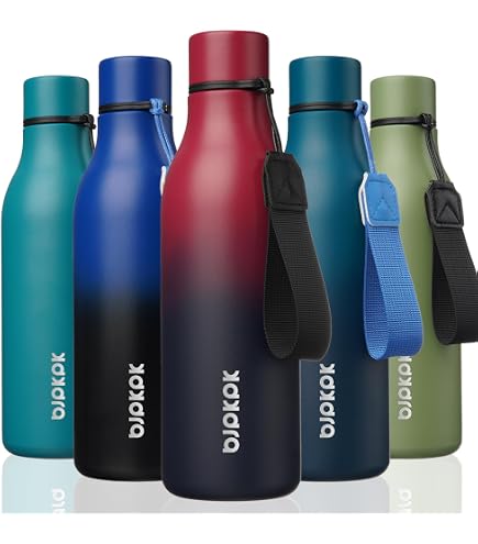BJPKPK Insulated Stainless Steel Water Bottle – 17oz, Keeps Cold 24H & Hot 12H, Leak-Proof, Ice Blue - View #6