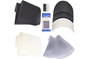 GELMAY 5Pair 2.3cm Thickened Sewing Supplies Foam Sponge Cotton Shoulder Pads Clothing Enhancer Push-Up Set-in Covered for Women Men