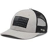 Columbia Unisex PHG Game Flag Mesh Snap Back - High, Cool Grey Heather/Black, One Size