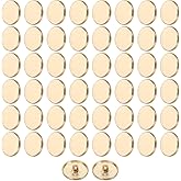 HARFINGTON 50pcs 32L Metal Round Flat Sewing Buttons 20mm Alloy Shank Craft Replacement Button for Men Women Suit Woolen Coat Shirt Trousers Sewing Crafts, Rose Gold