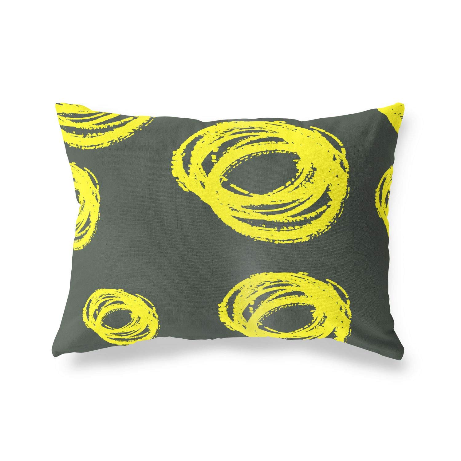 Bonamaison Decorative Cushion Cover Neon Yellow & Fume, Throw Pillow Covers, Home Decorative Pillowcases for Livingroom, Sofa, Bedroom, Size: 35x50 Cm - Designed and Manufactured in Turkey