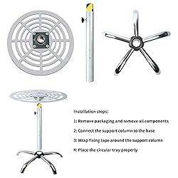 huyear Spray Paint Rack, Stable Rotating Paint Rack