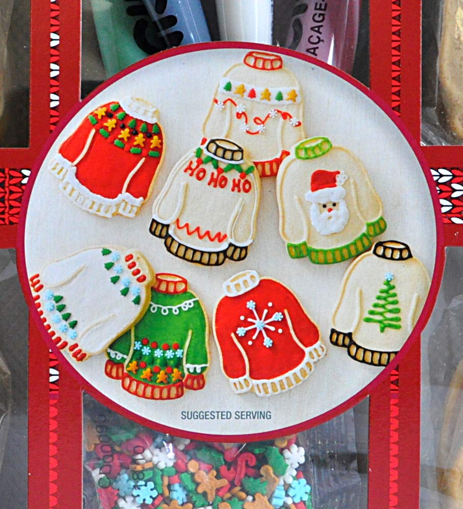Amazon Com Create A Treat Ugly Sweater Cookie Kit Large Party