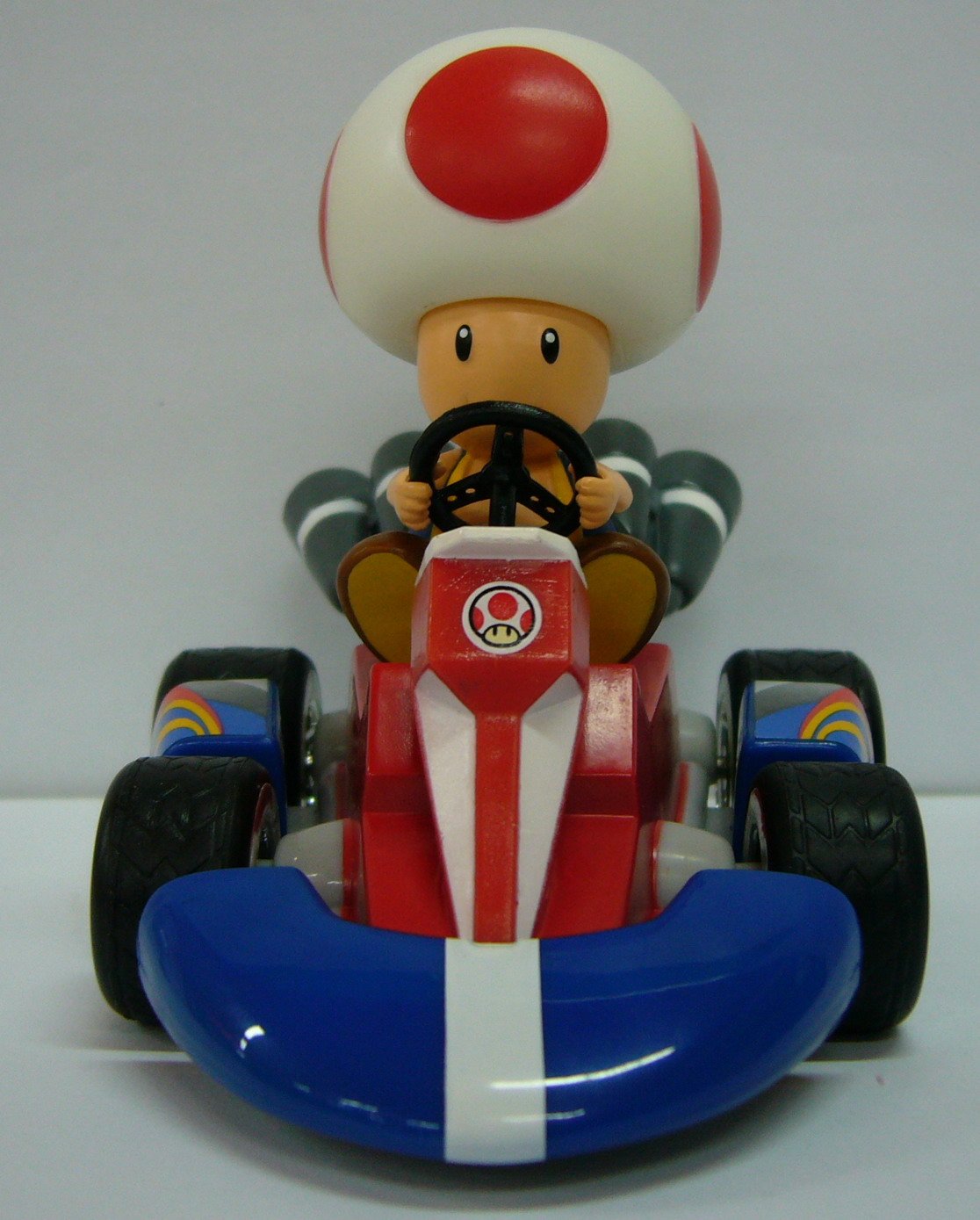 Super Mario Toadsworth Wii Kart Pull-Back Action Figure Toad Racer Car