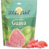 The Lilikoi Patch Soft Dried Guava Fruit Ideal for Snacking - 3.5oz | Healthy Chewy Snack for Adults, Teens &amp; Kids, Vegan, Gluten Free, 100% Natural Premium Dried Fruit in Resealable Bag