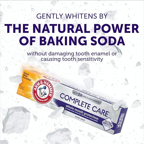 ARM & HAMMER COMPLETE CARE TOOTHPASTE, FRESH MINT FLAVOR, WHOLE MOUTH PROTECTION, 6.0OZ (4-PACK)