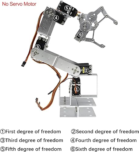 Robotic Arm Aluminium Robot DOF Arm Claw Mount Kit Mechanical