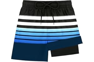 Olreco Boys Swim Trunks with Compression Liner Kids Bathing Suit Boys Board Shorts Quick Dry Teen Swimsuit Kids Swim Shorts