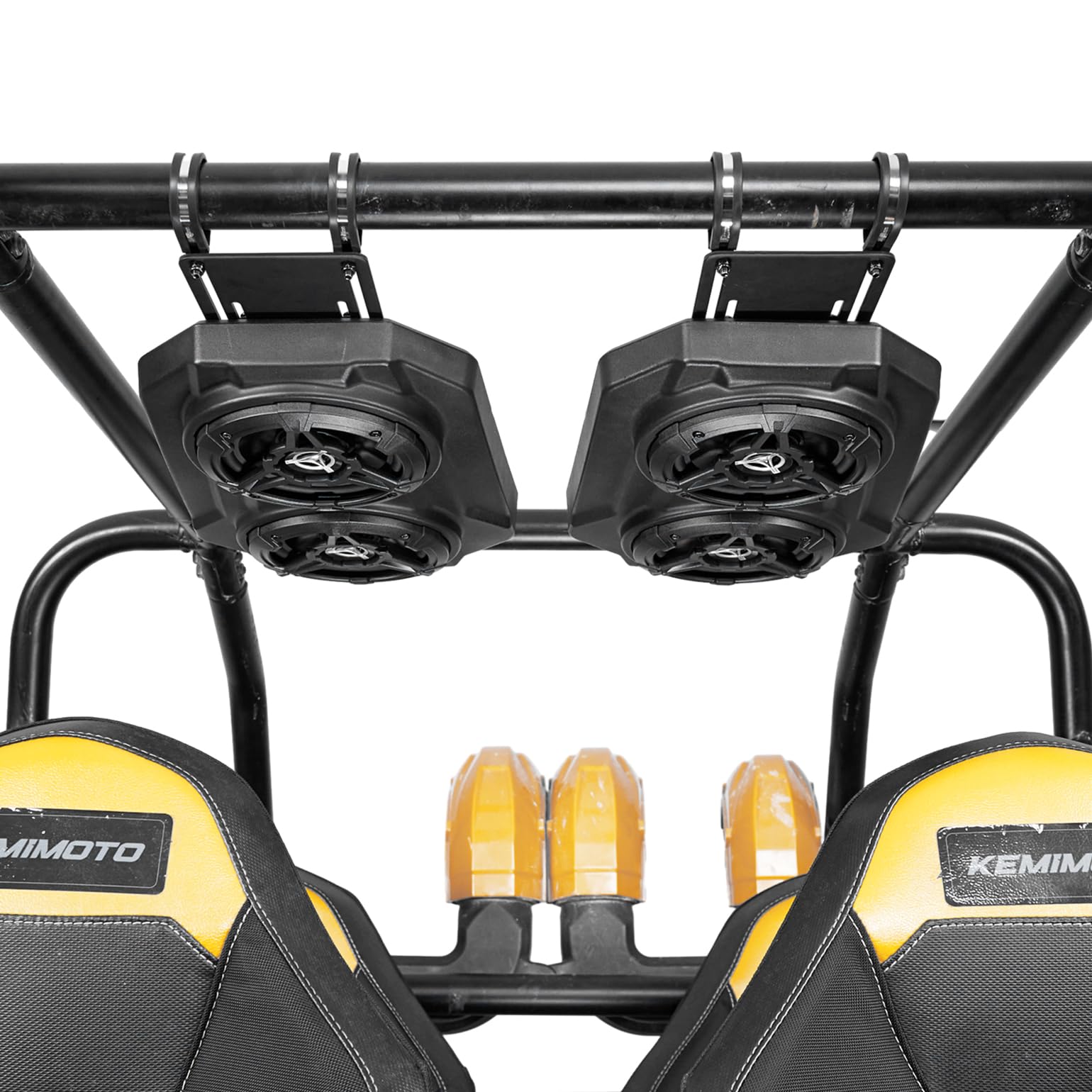 Photo 1 of KEMIMOTO UTV Sound System 6.5 Inch Speakers UTV Sound Bar Overhead Stereo Bluetooth for UTVs Fits 1.625-2in Roll Cages Compatible with Can-Am X3 & X3 Max, Polaris RZR XP 1000, Uforce