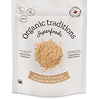 Organic Traditions Maca X-6 Black and Red Powder, Canadian Owned, Maca Root Powder Energizing Superfood for Men and for Women