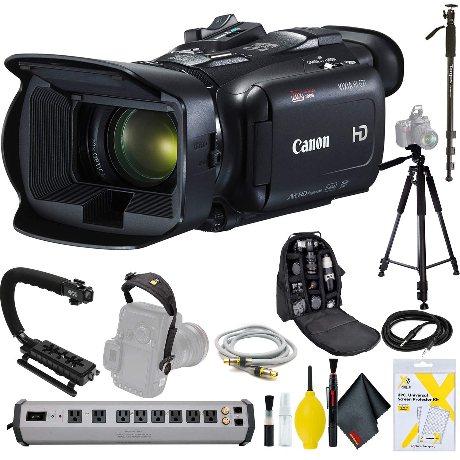 Canon VIXIA HF G21 Full HD Camcorder Deluxe Bundle Kit