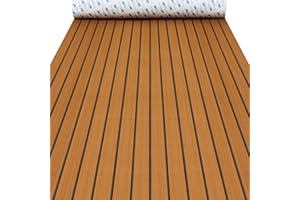 KROAK Boat Flooring EVA Foam Boat Decking Faux Teak Marine Flooring Boat Sea Deck Flooring for Yacht, Motorboat, RV, Kayak and Swimming Pool